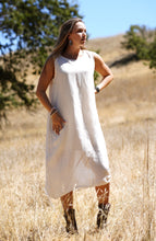 Load image into Gallery viewer, Anita Linen Sleeveless Dress Natural
