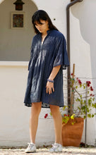 Load image into Gallery viewer, Kat Cotton Dress Navy
