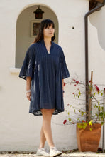 Load image into Gallery viewer, Kat Cotton Dress Blue (blue purple/periwinkle)
