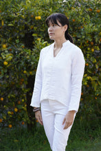 Load image into Gallery viewer, French Knot Linen Top White
