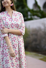 Load image into Gallery viewer, Heather Cotton Dress Blue
