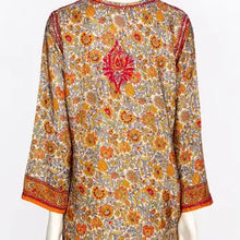 Load image into Gallery viewer, KDC Emb. Tunic Red Orange
