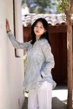 Load image into Gallery viewer, Anoushka Foil Printed Top Silver
