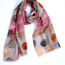Load image into Gallery viewer, Kas Polka Wool Scarf/Wrap (2 Color options)
