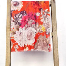 Load image into Gallery viewer, Lhasa Floral Wool Scarf/Wrap Orange
