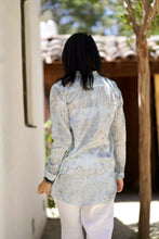 Load image into Gallery viewer, Anoushka Foil Printed Top Navy
