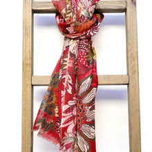 Load image into Gallery viewer, Nanjing Wool Scarf/Wrap Red
