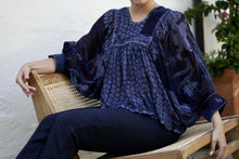 Load image into Gallery viewer, Kaiya Blouse Yellow Teal One Size
