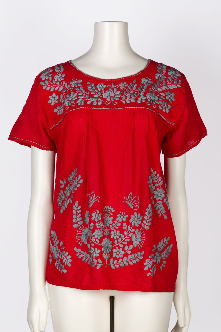 Willow Embroidered Top