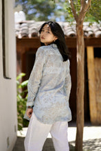 Load image into Gallery viewer, Anoushka Foil Printed Top Navy
