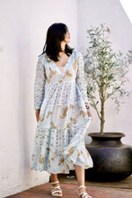 Load image into Gallery viewer, Pamo Tiered Maxi Dress Blue
