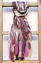 Load image into Gallery viewer, Cusco Chevron Wool Scarf/Wrap Purple
