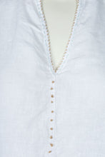 Load image into Gallery viewer, French Knot Linen Top White
