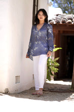 Load image into Gallery viewer, Anoushka Foil Printed Top Navy
