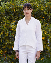 Load image into Gallery viewer, French Knot Linen Top Blush
