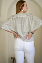Load image into Gallery viewer, Kaiya Blouse Yellow Teal One Size
