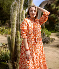 Load image into Gallery viewer, Azima Dress Orange
