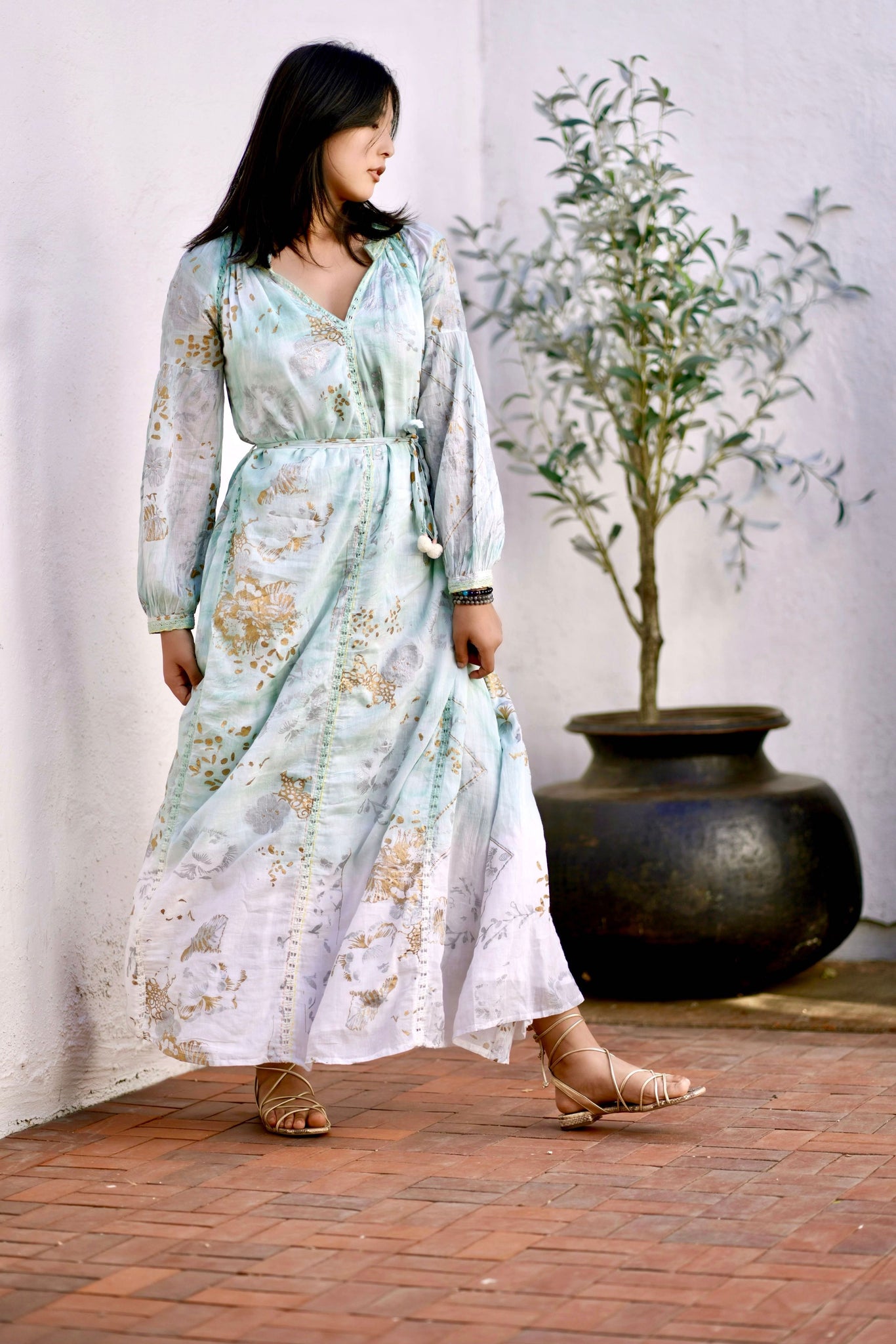 Liezl Maxi Dress Mint Green Dolma Liezl Maxi Dress Mint Green Dolma